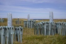 Billede af mindeparken for Jyllandsslaget i Thyborøn