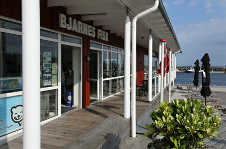 Billede af indgangen til Bjarnes Fisketeria