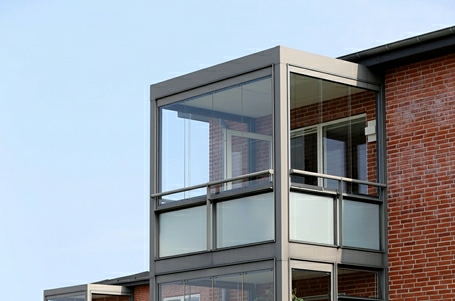 Billede af terrasse på den nye Lemvig boligforening